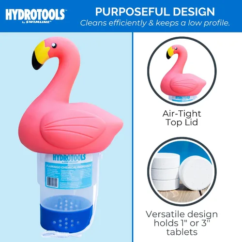 Miniatura 3 de Swimline 87273 Flamingo - Dispensador flotante de piscina Jumbo