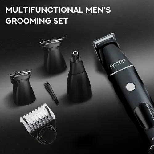 Miniatura 3 de Supreme Trimmer Multigroomer impermeable todo en uno para hombres Kit de recortadora de vello para barba, cuerpo, púbico y nariz Cortadora