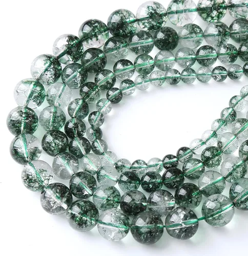 Miniatura 40 de 100 cuentas redondas sueltas de hematita negra de grado AAA para hacer joyas y pulseras