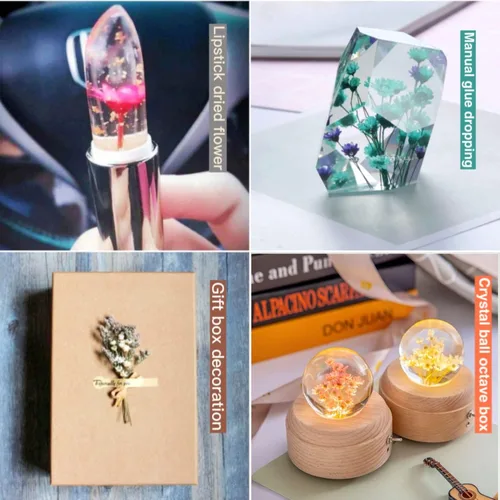 Miniatura 5 de 200 tallos de flores secas naturales brasileñas, margarita estrella pequeña seca, mini ramo decorativo de manzanilla seca para arreglos florales