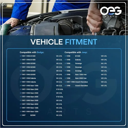 Miniatura 4 de Piezas OEG Nuevo alternador compatible con Jeep Grand Cherokee V8 5.2L 1997-1998 Grand Cherokee V8 5.9L 1998 56027913 56041394AA 121000-4171