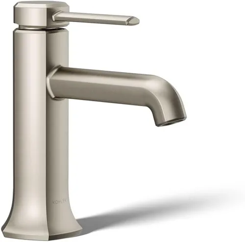 Miniatura 43 de KOHLER 27000-4K-BMB - Grifo de baño de un solo mango con montaje de drenaje emergente, grifo de lavabo de baño de un agujero, 1.0 gpm, negro mate