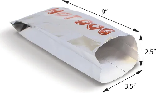 Miniatura 4 de Better Kitchen Products Envolturas de papel de aluminio para perros calientes, 9 x 3.7 pulgadas, fundas aisladas resistentes a la grasa, bolsas
