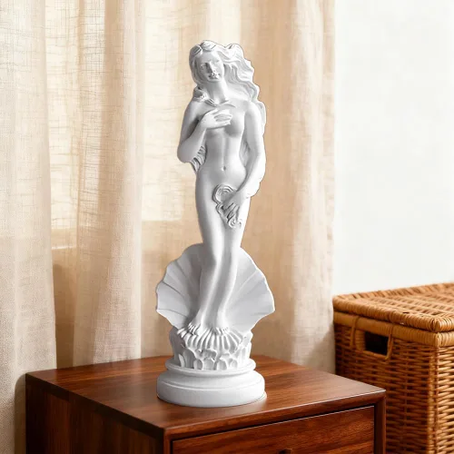 Miniatura 8 de Estatua de cerámica de la diosa Venus, estatuas de diosa femenina, figuras de mitología griega romana para sala de estar, dormitorio, estudio