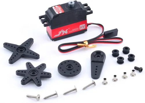 JX Servo PDI-HV2546MG 0.88 oz Metal Gear Digital High Voltage Tail Servo 180 ° para RC 450 500 Helicóptero Ala Fija Piezas de Avión