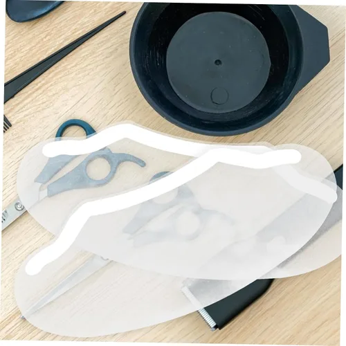 Miniatura 8 de 50 piezas de visera de corte de pelo Escudos de ducha para salón maquillaje protectores de ojos protectores desechables