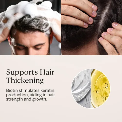 Miniatura 9 de Happy Head Set de champú y acondicionador para el cabello para hombres y mujeres con biotina, aceite de argán, colágeno y queratina, rutina diaria