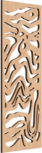 Miniatura 68 de 9 3/8"W x 24 3/8"H x 1/4"T Northfield Decorativos Paneles de Pared de Madera Calado, Abedul