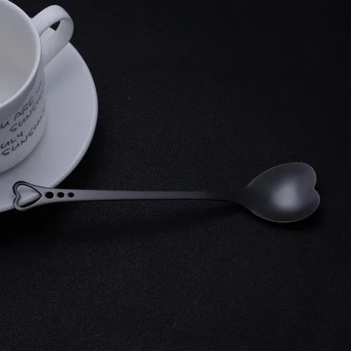 Miniatura 5 de Luxshiny Cucharas de café expreso, cuchara de postre de acero inoxidable, cucharas en forma de corazón, cucharas para helado, cuchara para mezclar