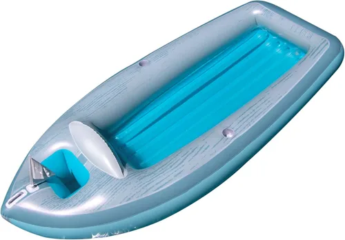 SWIMLINE Flotador Inflable para Piscina Tumbona Balsa Colchón, Colchoneta Divertida, Crucero Clásico, Azul Barco crucero clásico