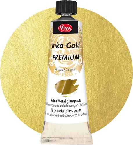 Miniatura 11 de Viva Decor® Inka Gold Premium Set (oro, oro rosa, oro viejo, 3 x 1,41 oz) pintura acrílica metálica - juego de pintura artesanal - pinturas