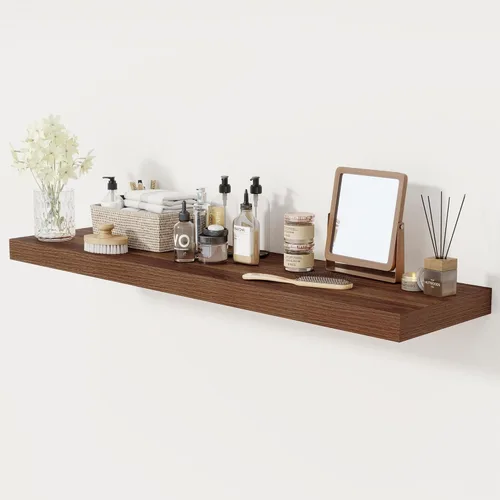 Miniatura 37 de Fun Memories - Estante flotante de 12 pulgadas, estantes de pared de madera rústica para decoración de pared y almacenamiento, estante flotante