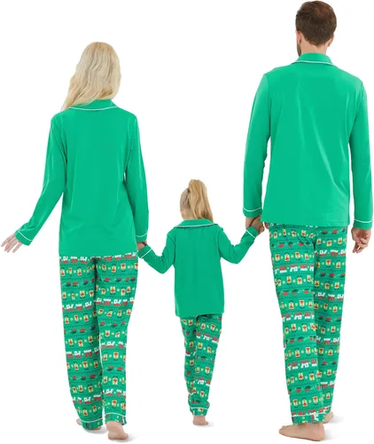 Miniatura 2 de DAUGHTER QUEEN Pijamas de Navidad para la familia, niños de 6 a 15 años, tallas de adultos S-XXL