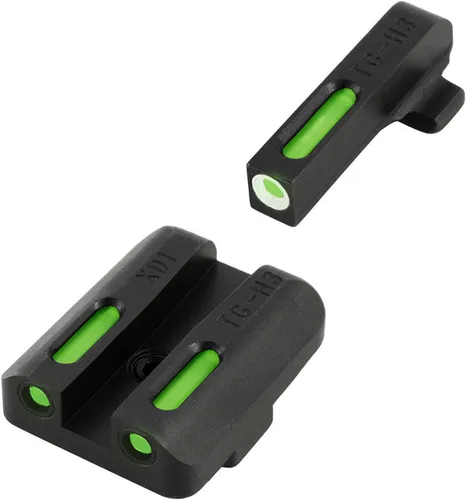 TRUGLO TFX mira para pistola | Dura, resistente a golpes, compacta, brillantemente luminosa, mira tritio y fibra óptica extrema para uso diurno y