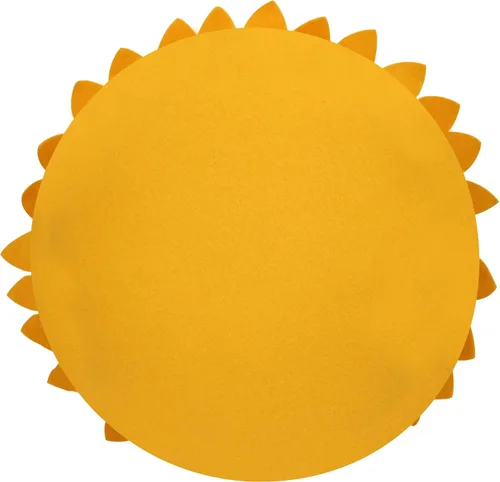 Miniatura 3 de Almohada de flores – Almohadas decorativas de girasol – Almohada redonda de margaritas de flores 3D – Almohada redonda de acento de girasol – Soleado