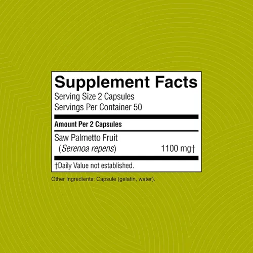 Miniatura 3 de Nature's Sunshine Saw Palmetto, 100 cápsulas, Kosher Ayuda naturalmente a mejorar la salud de la próstata y ayuda a equilibrar las hormonas