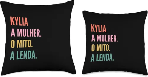 Miniatura 3 de Funny Portuguese First Name Design - Kylia Throw Pillow