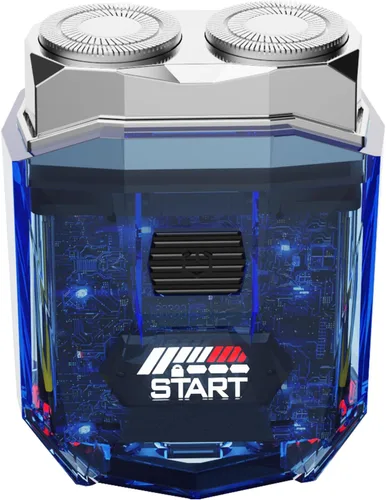 Miniatura 10 de Cyberpunk Mini afeitadora eléctrica, maquinilla de afeitar eléctrica portátil para hombres, pantalla inteligente, IPX7 impermeable, afeitado húmedo