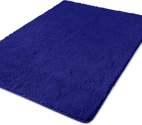 Miniatura 251 de Yeaban Alfombra de pasillo de baño de 24 x 72 pulgadas, antideslizante, alfombra de baño larga de felpilla gruesa, absorbente y lavable, alfombra
