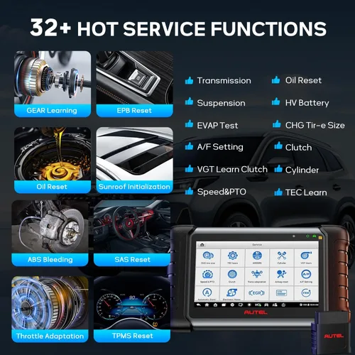 Miniatura 4 de Autel Escáner MaxiCOM MK808Z-TS, herramienta de programación TPMS con escaneo de diagnóstico de todos los sistemas, igual que MX808S-TS MK808S-TS