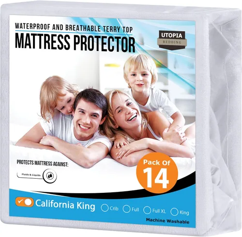 Miniatura 41 de Utopia Bedding – Protector impermeable de colchón tamaño individual, funda de colchón de terry premium de 200 GSM, transpirable, estilo ajustado