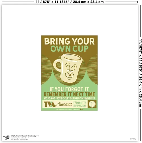 Miniatura 6 de Trends International Gallery Pops Marvel Loki (Serie de TV) - Arte de pared Bring Your Own Cup, versión sin marco, 12 x 12 pulgadas