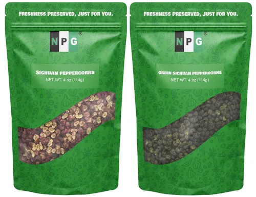 Miniatura 6 de NPG Granos de pimienta roja Szechuan prémium de 16 onzas, granos de pimienta entera de Sichuan, una especia que adormece la boca, pimientos rojos