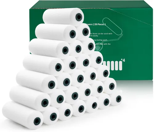Miniatura 8 de Kit de rodillo de pintura de espuma CoatPro Twools, 2 pulgadas, paquete de 10 rodillos pequeños con rodillo de pintura de espuma de alta densidad