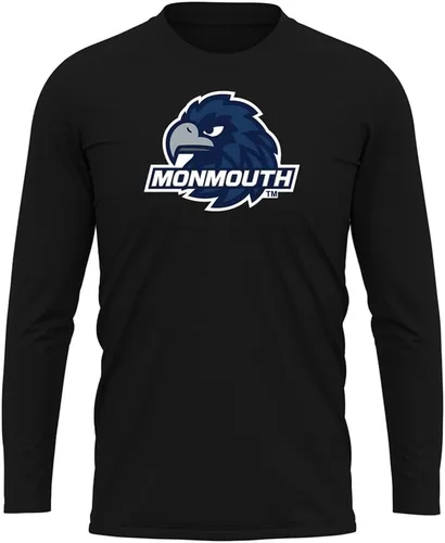 Miniatura 21 de Camisa deportiva de manga larga oficial de la NCAA Collegiate para hombre, colección negra con logotipo primario