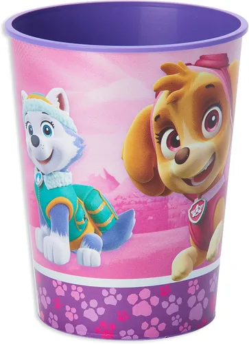 Miniatura 4 de American Greetings Suministros para fiestas de Paw Patrol, vasos de plástico rosa (12 unidades)