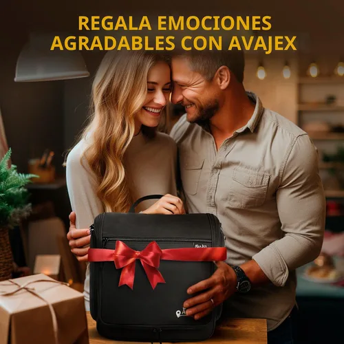 Miniatura 8 de Neceser de viaje para hombres y mujeres (10.6 x 10.6 x 3.2 pulgadas), organizador grande de artículos de tocador colgantes, bolsa de higiene L Negro