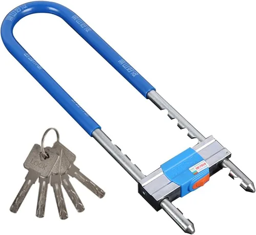 Cerraduras de hebilla ajustables – Cerraduras de grillete en forma de U, se adapta a la mayoría de mosquetones, ideal para uso en interiores y