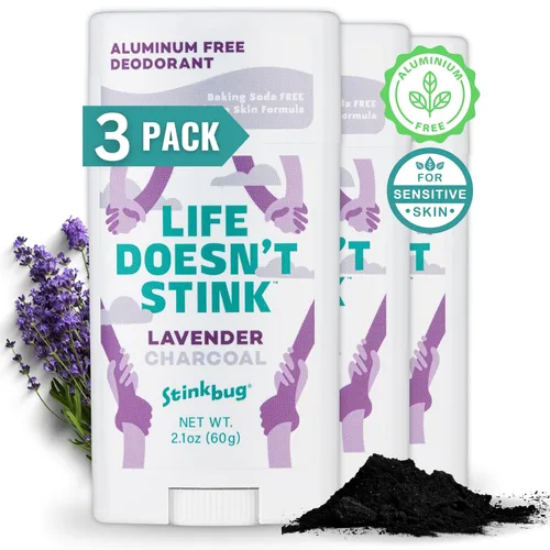Miniatura 11 de Stinkbug Naturals - Desodorante orgánico sin aluminio con salvia ámbar, aceite de coco y carbón activado, sin parabenos, desodorante para piel