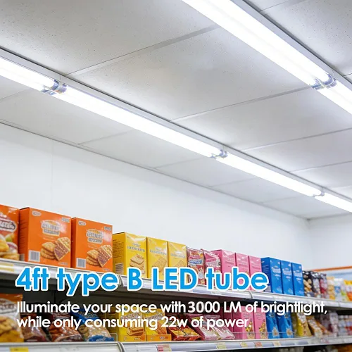 Miniatura 6 de Tubo de luces LED T8 de 4 pies, paquete de 25 unidades, grado comercial para oficina y supermercado, 3000 lm súper brillante, 22 W
