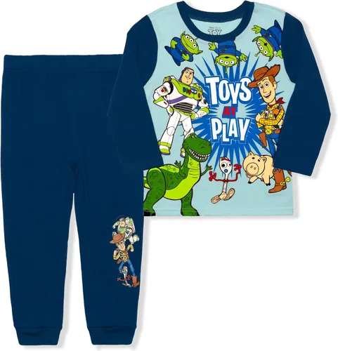 Disney Toy Story Buzz Lightyear - Camisa y pantalón deportivo de manga larga para niños pequeños y pequeños