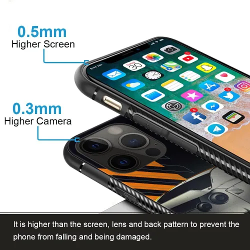 Miniatura 3 de Funda compatible con iPhone 13, fundas de teléfono para hombres y mujeres, goma de silicona suave totalmente envuelta, marco antideslizante y a