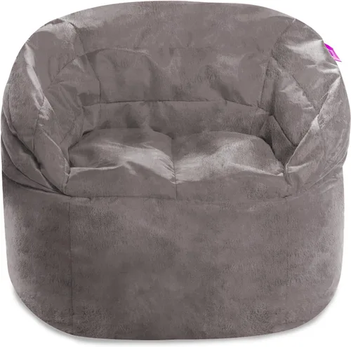 Miniatura 39 de Posh Beanbags - Sillón puff grande, 38 pulgadas, color azul rey sólido Nylon suave - Azul real