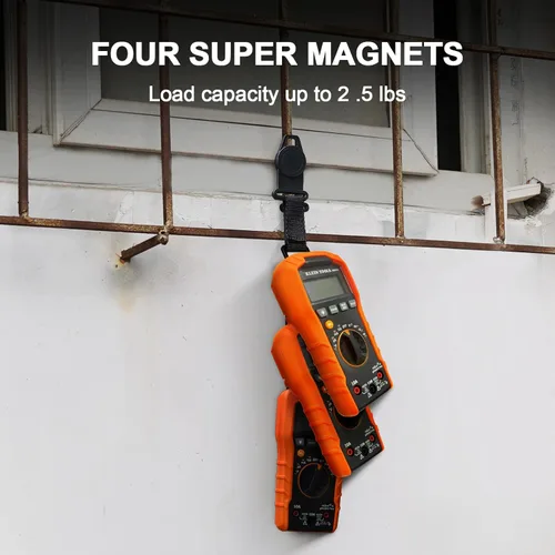 Miniatura 3 de Correa magnética para colgar multímetro compatible con medidores Klein Tool MM400, MM300, CL600, CL700, CL800, CL900, MM600, MM700.