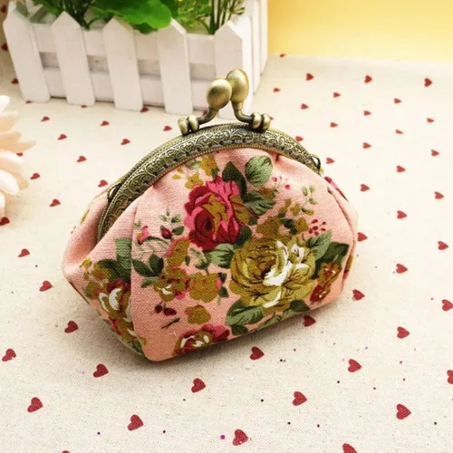 Miniatura 2 de Toraway - Cartera mini monedero, vintage, patrón floreado, para mujer