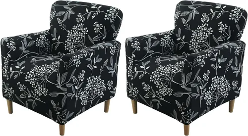 Miniatura 56 de FUANGUI Funda para Sillón de Banquete con Brazos Fundas para Sillas Elásticas Funda para Sillón Club Funda Suave para Sillón Sofá Cubiertas 03