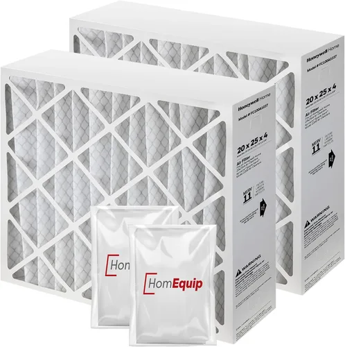 Miniatura 8 de Filtros de horno de 20 x 25 x 4, repuesto de filtro FC100A1037, medios de filtro Merv 11 con bolsa de eliminación Homequip (paquete de 2)
