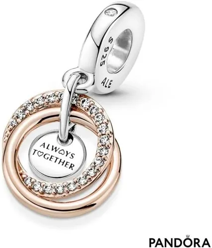 Miniatura 4 de PANDORA Family Always Encircled - Dije colgante, Plata esterlina, Circonita cúbica