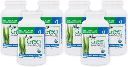 Miniatura 12 de Alka•Green Tablets Mejor Proceso Alcalino - Suplemento de hierba de cebada orgánica densa en nutrientes - Fuente natural de enzimas y aminoácidos