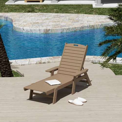 Miniatura 27 de WestinTrends Malibu Poly - Tumbona reclinable azul marino