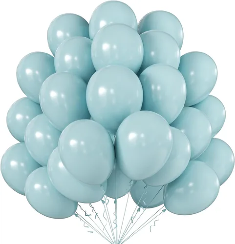 Miniatura 30 de KALOR Globos dorados champagne, 100 piezas de 5 pulgadas de globos mini de látex mate para arco de guirnalda de globos, decoración de cumpleaños