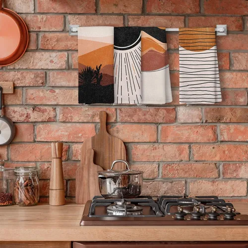 Miniatura 4 de Toallas de cocina bohemias, decoración bohemia, accesorios occidentales, toallas de mano de 16 x 24 pulgadas, juego de 4