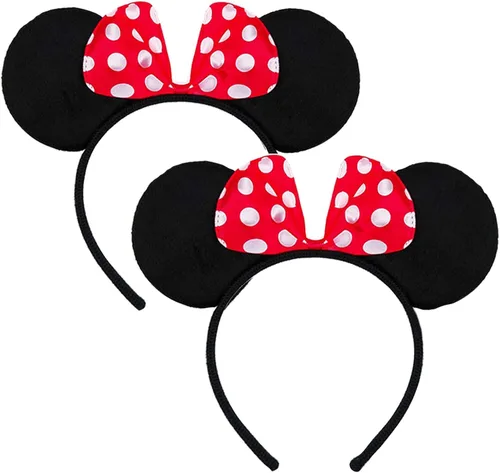 Miniatura 17 de FANYITY - Orejas de ratón, diadema con lentejuelas brillantes para cosplay de ratón para niños, niñas y mujeres, para Halloween y viaje a Disney