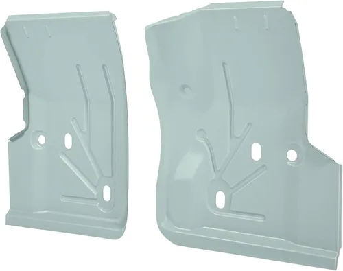 Miniatura 6 de KUAFU Bandeja de piso delantera compatible con Jeep TJ Wrangler 1997-2006 Par plateado Tono plata