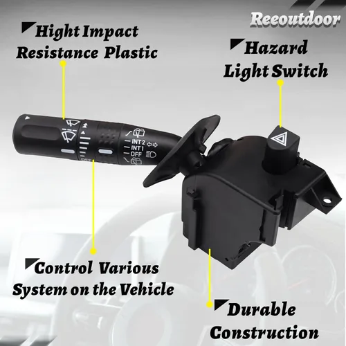 Miniatura 3 de CBS1172 Interruptor Multifuncional de Señal de Giro con Atenuador de Faros, Interruptor de Limpiaparabrisas Compatible con 02-05 Explorer, 03-06