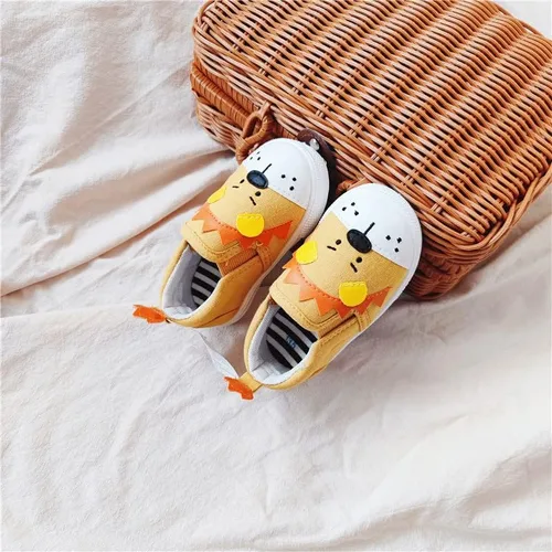 Miniatura 8 de HLMBB Toddler Shoes Unisex Cartoon for Baby Boys Girls Shoes Cute Animal Hard Bottom Canvas Sole Kids Running Walking Sneakers